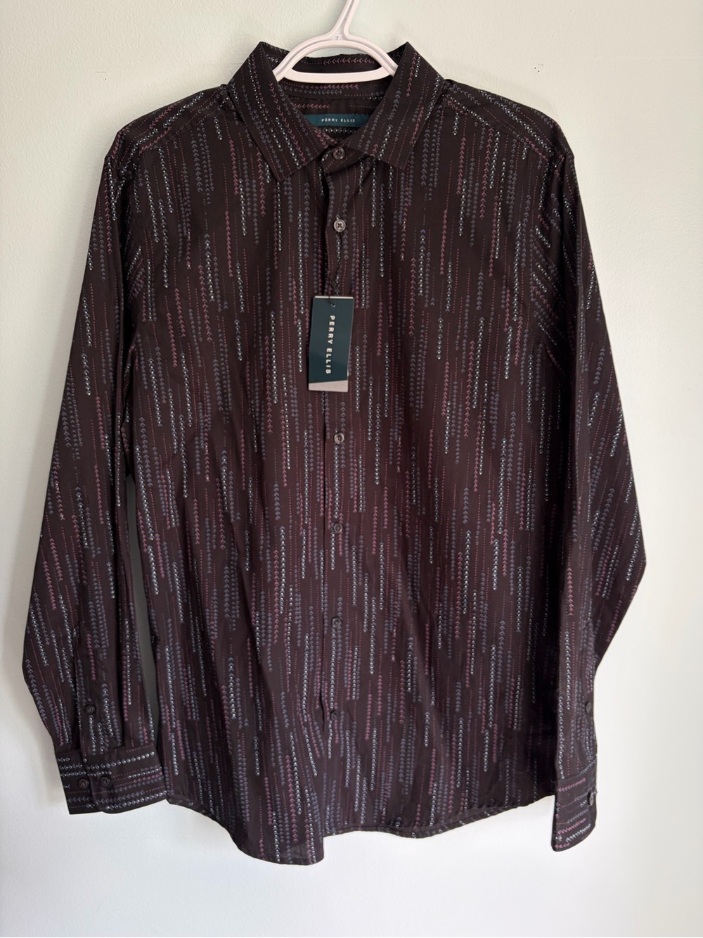 NWT - Men’s Petty Ellis Dress Shirt - 100% Cotton - Size Medium